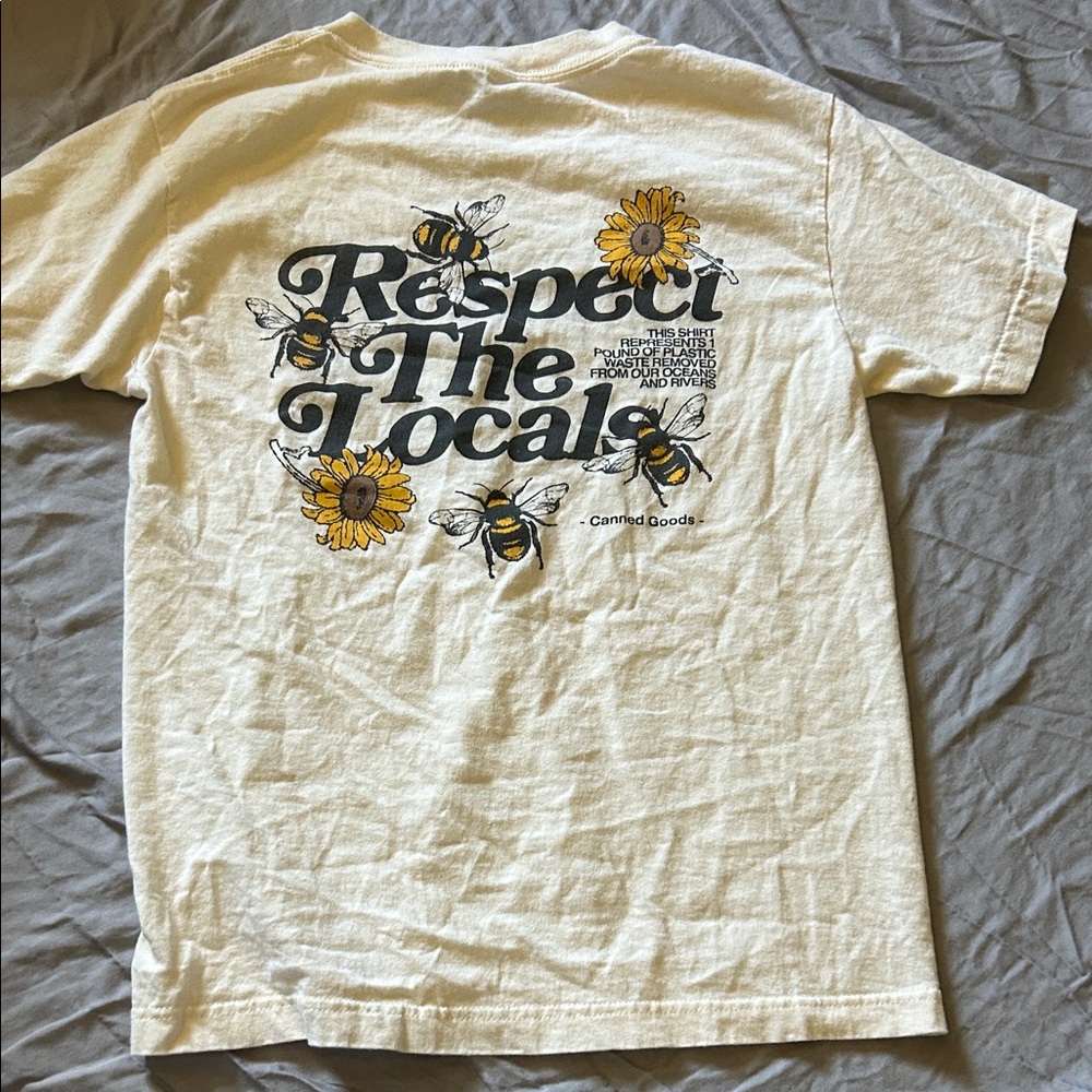 American Apparel Off-White Cotton T-Shirt